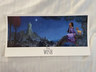 D23 2022 DISNEY WISH LITHOGRAPH - WALT DISNEY ANIMATION ART POSTER PRINT - Imagem 1 de 4