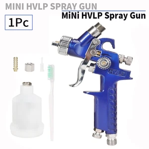 HVLP Mini Gravity Feed Air Nozzle Spray Gun 0.8/1.0mm Cup For Furniture Painting - Picture 1 of 8