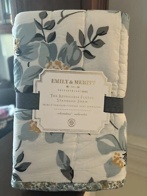 Almohada Pottery Barn SHAM floral Emily Meritt flor Disney regalo de vacaciones invitado, Foto 1 de 4