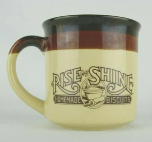 Vintage Hardee's Rise And Shine Homemade Biscuits Coffee Cup Mugs 1986 80's - Picture 1 of 12