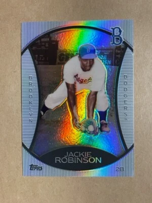 Jackie Robinson ~ 2010 Topps Legends Platinum Chrome #PC2 ~ Brooklyn Dodgers - Image 1 of 2