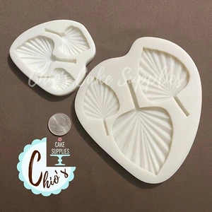 Palms / leaves silicone mold, 3 cavities, 3 different sizes. - Picture 1 of 4