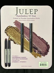 JULEP 2 Pack Creme to Powder Eyeshadow 101 Duo -ORCHID SHIMMER + BRONZE NEW - Picture 1 of 2