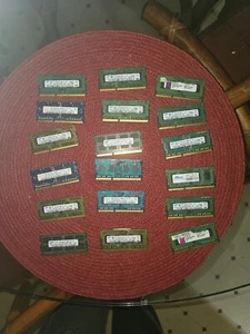 Laptop RAM lot of (18) Tested Working 1 and 2GB DDR3 Laptop PC3-10600 Mixed - Picture 1 of 1