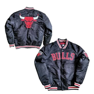 Chicago Bulls Bomber Jacket Mens Size XS NBA x Primark Lavine 8 Black Coat - Picture 1 of 9
