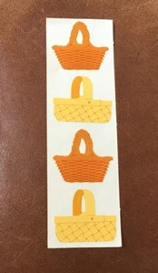 2 x 6" MRS GROSSMAN STICKERS: BASKETS RETIRED NOS * - Picture 1 of 1