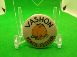 1.25" Vintage 1947 Vashon Peach Festival Pin Button Pinback WA - Picture 1 of 2