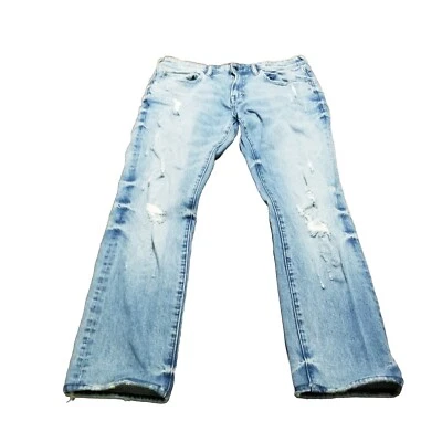 PRPS Jeans Men's 34 Le Sabre Slim Tapered Fit Distressed Stretch Denim (35x31) - Image 1 of 4