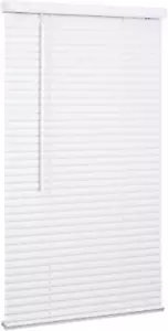 Cordless Mini Blind, 1" Vinyl Slats, 31" Wide X 84" Long - White, Window Blinds - Picture 1 of 7
