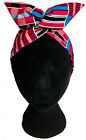 Headband "BLACK PIN UP" foulard wax ethnique hairband bandeau tissu africain wax