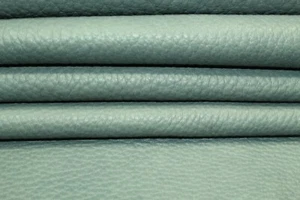 Grey-Blue Thick Cowhide Discount Leather Hides ZA69 - Picture 1 of 4