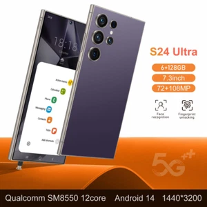 Smartphone senza marchio S24 Ultra 5G 7,3" Android14 128GB cellulari doppia SIM - Foto 1 di 33