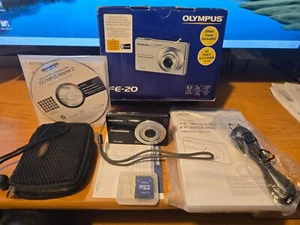 OLYMPUS FE-20 8.0 Mega Pixels Digital Camera With Accessories In Box - Picture 1 of 16