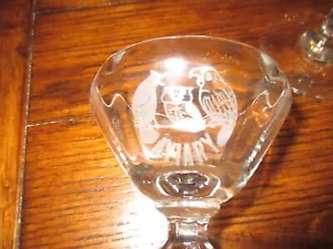 Lot 6 Vintage "Aviary" Stem Glassware Liquor Glasses Collectibles - Picture 1 of 5