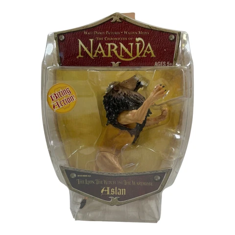 Chronicles of Narnia Aslan Figure Lion Witch & Wardrobe Hasbro 2005 NIP Cover