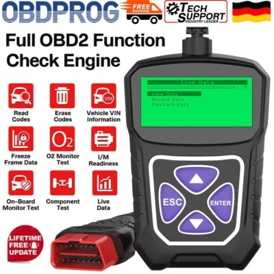 Profi KFZ OBD2 Diagnosegerät Auto Scanner Fehler Auslesegerät für alle Marken - Bild 1 von 4