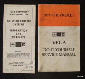 CHEVROLET 1974 VEGA DO-IT-YOURSELF SERVICE MANUAL + EMMISSION CONTROL PAMPHLET - Picture 1 of 1