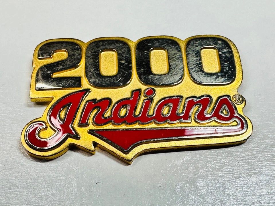 Cleveland Indians Lapel Hat Vest Pin 2000 Season Millennium New Logo Gold-Tone - Image 1 of 2