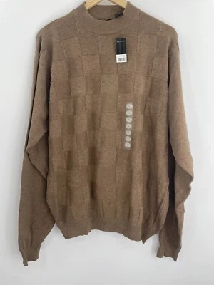 Pullover de manga larga marrón grande Massini para hombre Foto 1 de 4