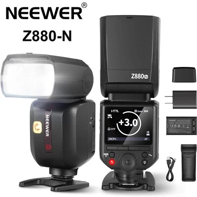 NEEWER Z880-N 2.4G 76Ws TTL 1/8000s HSS Camera Flash Speedlite for Nikon Cameras - Image 1 of 4