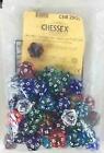 CHX29620 Chessex Translucent: Poly D20 Assorted Bag of Dice (50) Revised