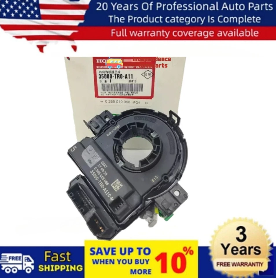 Sensor de ángulo de dirección de resorte de reloj OEM para Honda Pilot Ridgeline Acura TLX MDX Foto 1 de 4