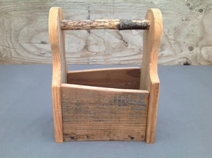 Dekorative rustikale Holzkiste Tragetasche Caddy - Bild 1 von 12