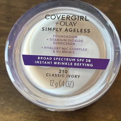 COVERGIRL+OLAY Simply Ageless Instant Wrinkle-Defying Foundation, 210 Classic... - Image 1 of 3