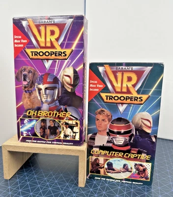 Saban's VR Troopers VHS Tape Lot - "Computer Captive" & "Oh Brother" (1994) - Image 1 of 4