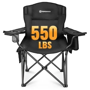 Oversized Fold Camping Chair for Adults, 550 Lbs Portable Folding Beach Fishi... - Picture 1 of 7