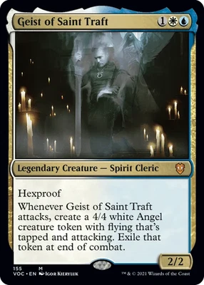 MTG - Geist of Saint Traft - Innistrad: Crimson Vow Command - 155 - English - NM - Image 1 of 2