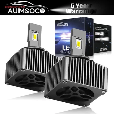 Par de bombillas de haz alto-bajo LED faros D5R D5S para Audi S5 2019 2021 2023 2024 Foto 1 de 4