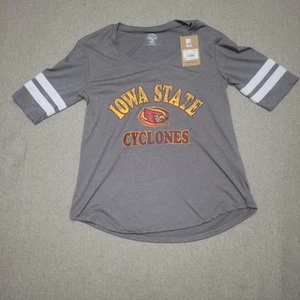 Iowa State Cyclones Shirt Womens Small NCAA Football Tee Rivalry Threads New - Picture 1 of 7
