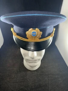 USSR Soviet Russian Pilot Hat Military Visor Cap Hat Sz 59 - Picture 1 of 7
