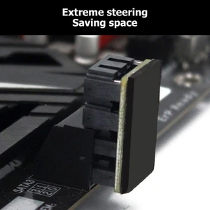 7Pin Dual Interface Both Sides 90° 180° Steering 12G High Speed Motherb NEW - Afbeelding 1 van 18