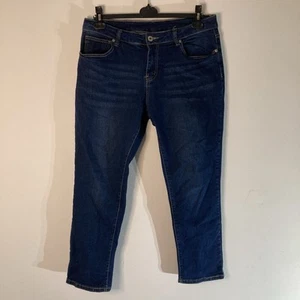 Dunkelblaue Stretch Jeans UK 16-18 | Mid Rise Skinny Fit | Vintage Denim Look - Bild 1 von 17