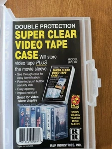 VHS Vintage Super Clear Video Tape Protective Case Bundle UVL 87 R+R Ind USA - Picture 1 of 3