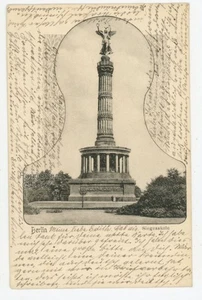 Fotografía publicada vintage de 1904 postal Alemania Berlín Siegessanle - Imagen 1 de 2