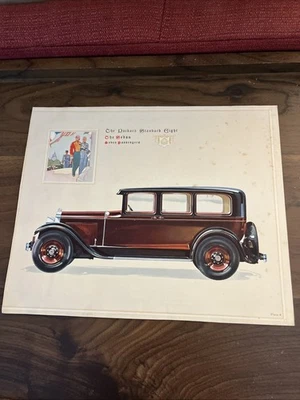 VTG AD "THE PACKARD STANDARD EIGHT" THE SEDAN SEVEN PASSENGERS 1920s-30s - Image 1 of 4