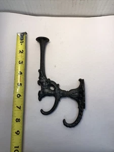 Vintage Gusseisen Wasserspeier Kleiderhaken Sattlerhaken Wandhalterung - Bild 1 von 6