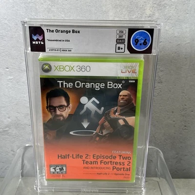 The Orange Box Microsoft Xbox 360 Factory Sealed New WATA 9.6 B+ Graded - Image 1 of 4