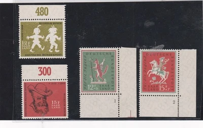 Lot Germany & Colonies 21  MNH, Saar 10 - Image 1 of 2