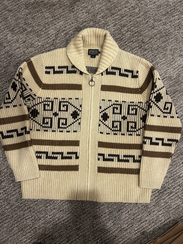 Pendleton Westerly Cowichan Sweater Size Large Excellent Big Lebowski The Dude - Image 1 of 3