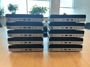 job lot 10x HP EliteDesk 705 G4 Mini PC AMD PRO A10 + PSU - Picture 1 of 8
