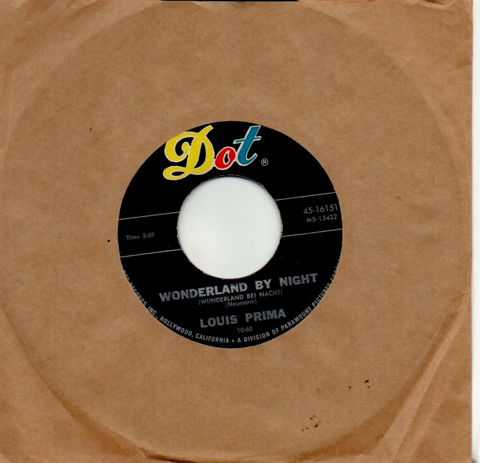 LOUIS PRIMA - WONDERLAND BY NIGHT / OL' MAN MOSE - Image 1 of 1