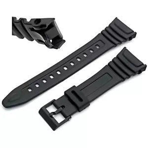 Watch Strap Flexible Black Resin to fit Casio W96 W-96H W96H 577EA1 - Picture 1 of 3