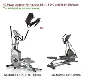 Adaptador de fuente de alimentación AC DC para elíptica Nautilus E514 E514C E614 - Imagen 1 de 6