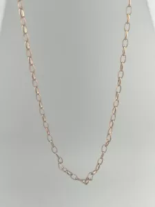 Milor Bronze Italy Copper Rose Gold Colored Box Chain Necklace -19” - Picture 1 of 2