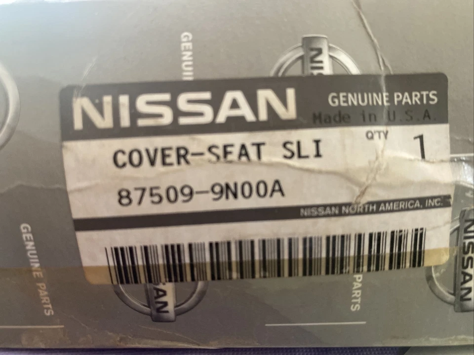 2004-2008 Nissan Maxima SE Front driver seat bolt cover lower base trim Black OE - Image 1 of 1