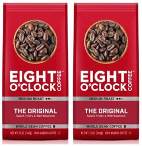 Eight O'Clock The Original caffè in grani interi tostati medi, 12 once (2 sacchetti) - Foto 1 di 1